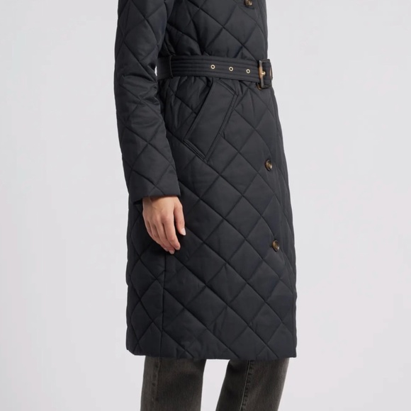 NWT BARBOUR Cordelia Quilted Longline Belted jacket - Picture 5 of 5